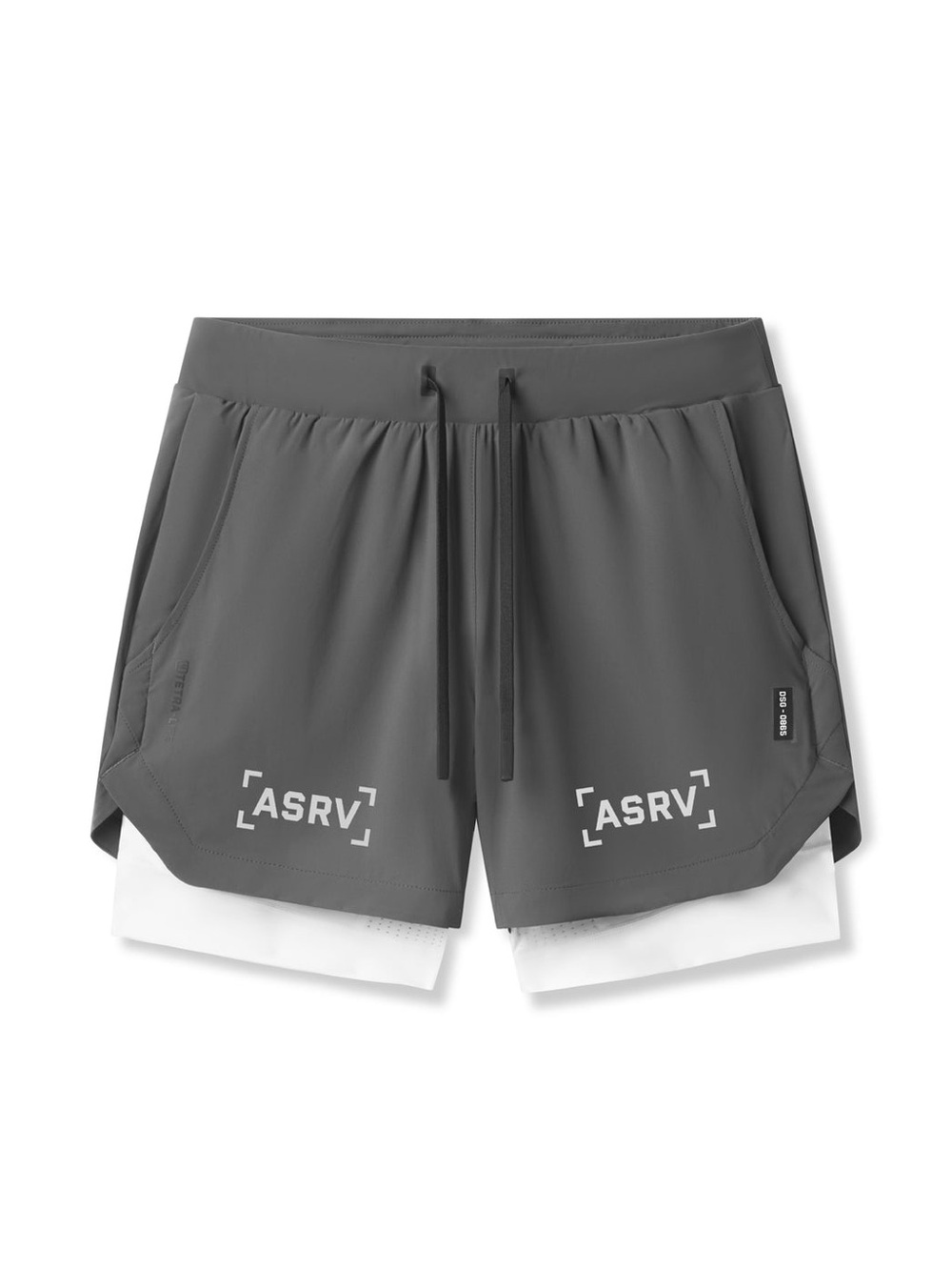 ASRV TETRA-LITE 5" LINER SHORT medium space gray athletic activewear workout gym